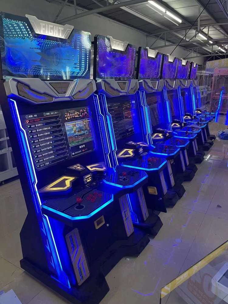 經典再現 電玩城32寸雙人月光寶盒格斗機，重溫《拳皇》街機搖桿熱血時代